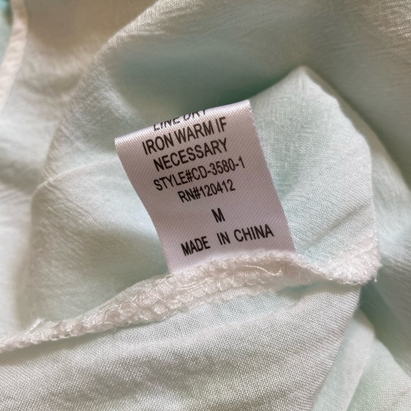 Cotton Candy Tie Dye Blue Green Cut Out Summer Mini Dress Size Medium - Picture 14 of 16